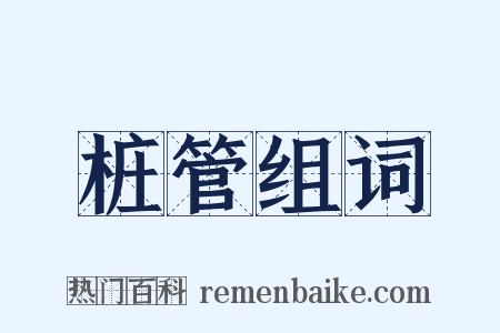 桩管组词是什么意思的图片
